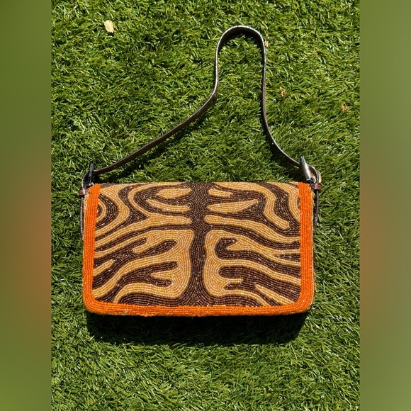 Late 90s Early Y2K Beaded Fendi Baguette Bag - Picture 2 of 15